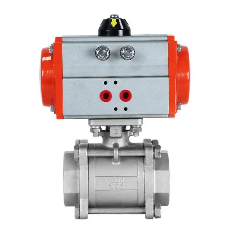 Nyumatiki ya chuma cha pua Valve Flanged