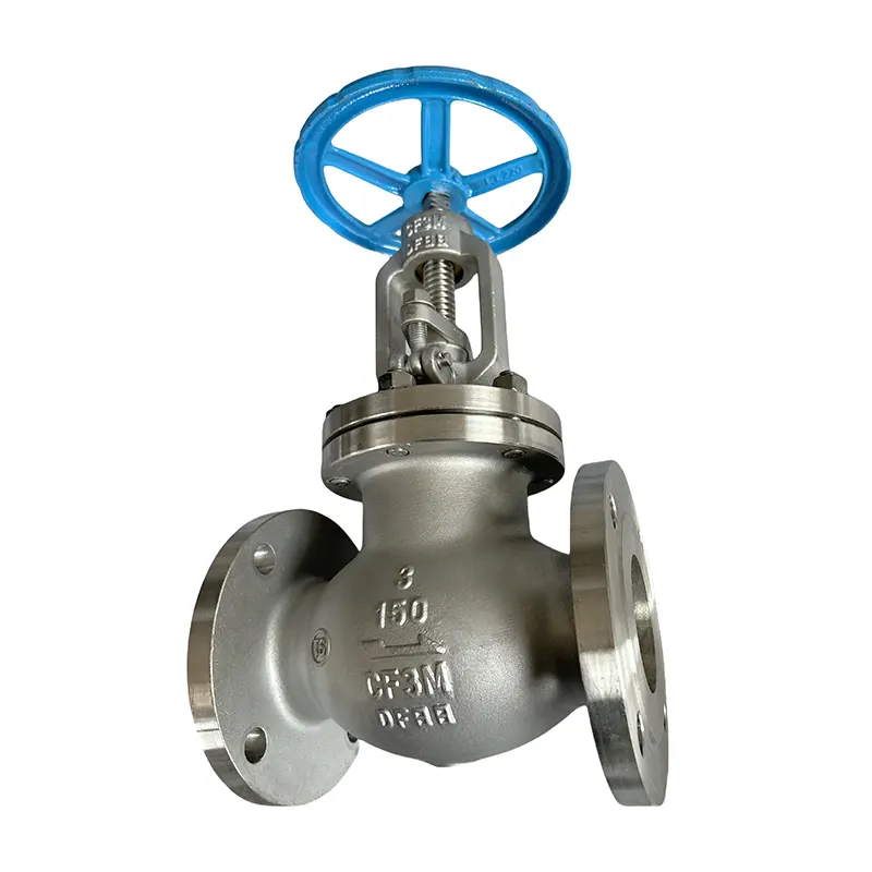 Valve ya Globu yenye Flanged ya Chuma cha pua cha 316l